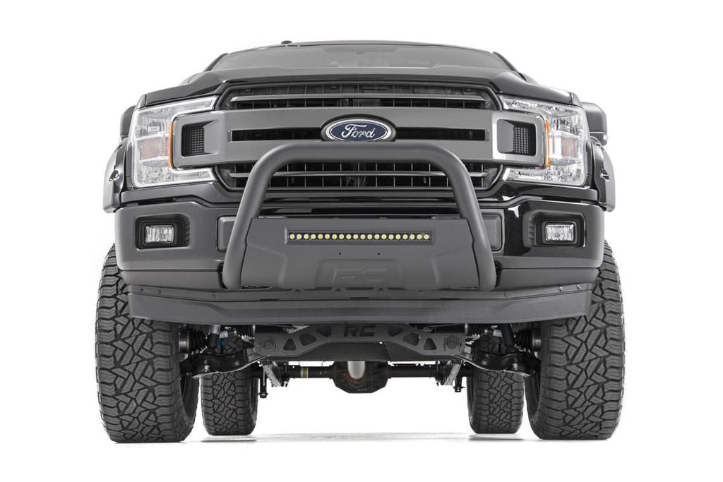Ford 04-23 F-150 Bull Bar w/LED Light Bar Black Rough Country