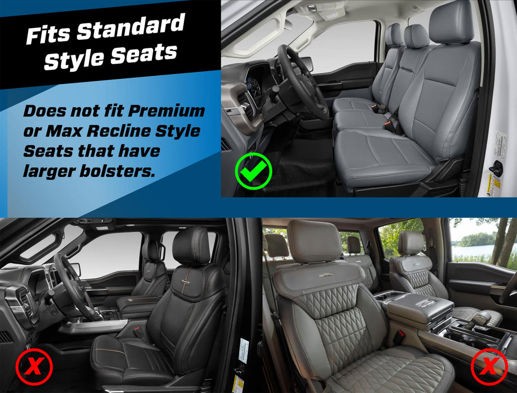 Front Seat Covers for 2021-Present Ford F150 2023-Present Super Duty with Standard Seats PRP Seats