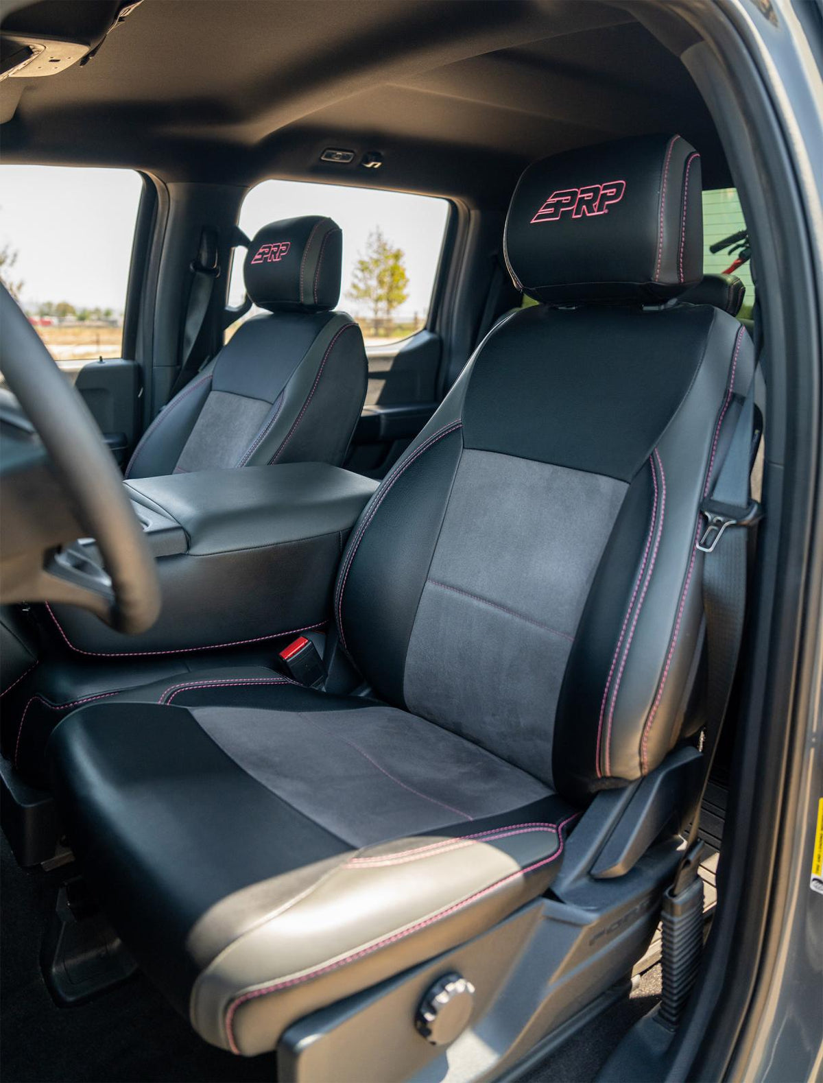 Front Seat Covers for 2021-Present Ford F150 2023-Present Super Duty with Standard Seats PRP Seats