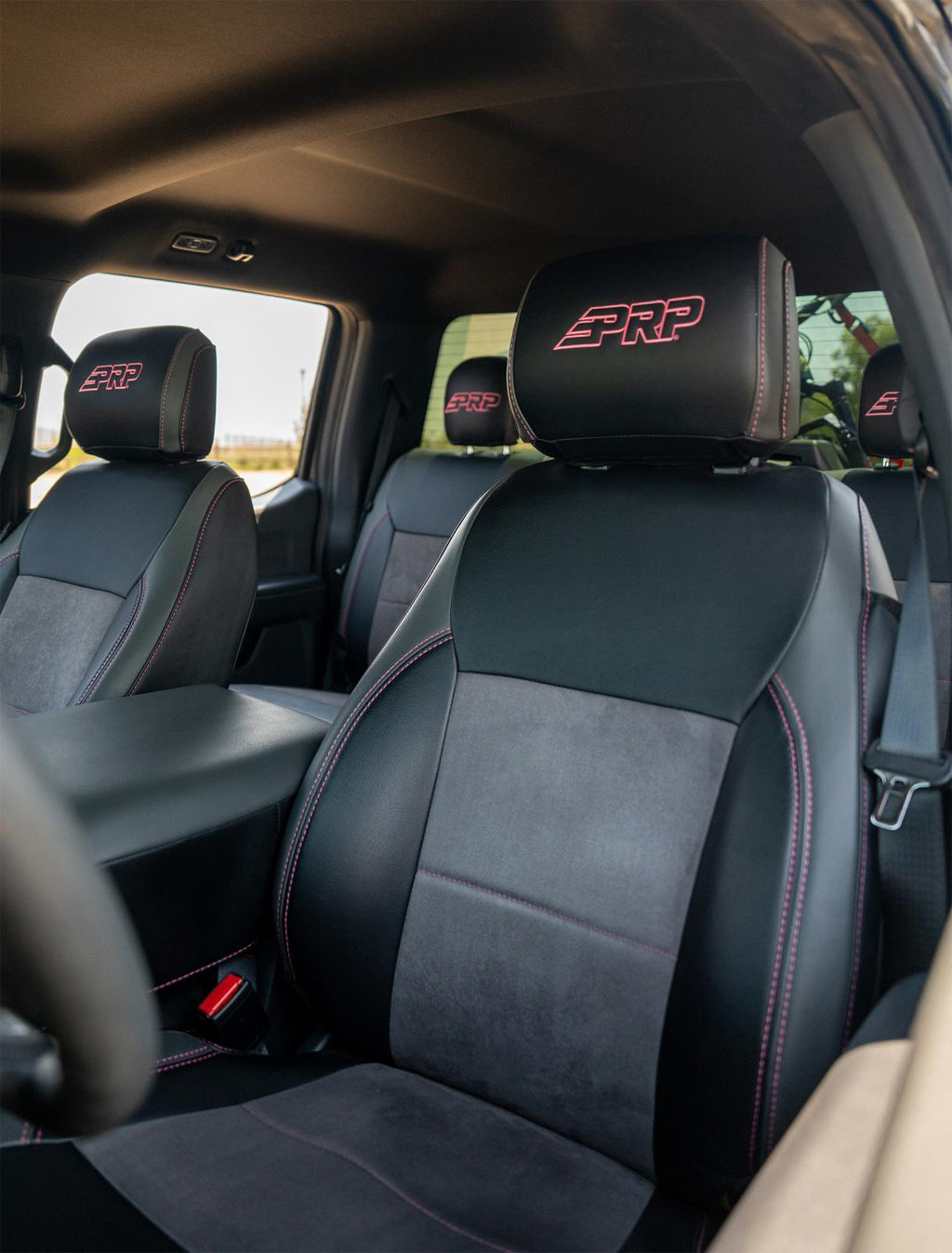 Front Seat Covers for 2021-Present Ford F150 2023-Present Super Duty with Standard Seats PRP Seats