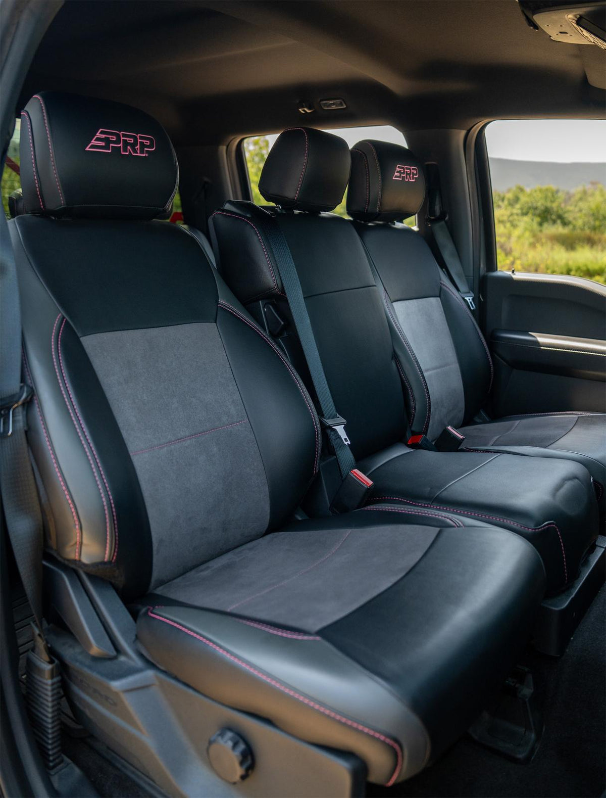 Front Seat Covers for 2021-Present Ford F150 2023-Present Super Duty with Standard Seats PRP Seats