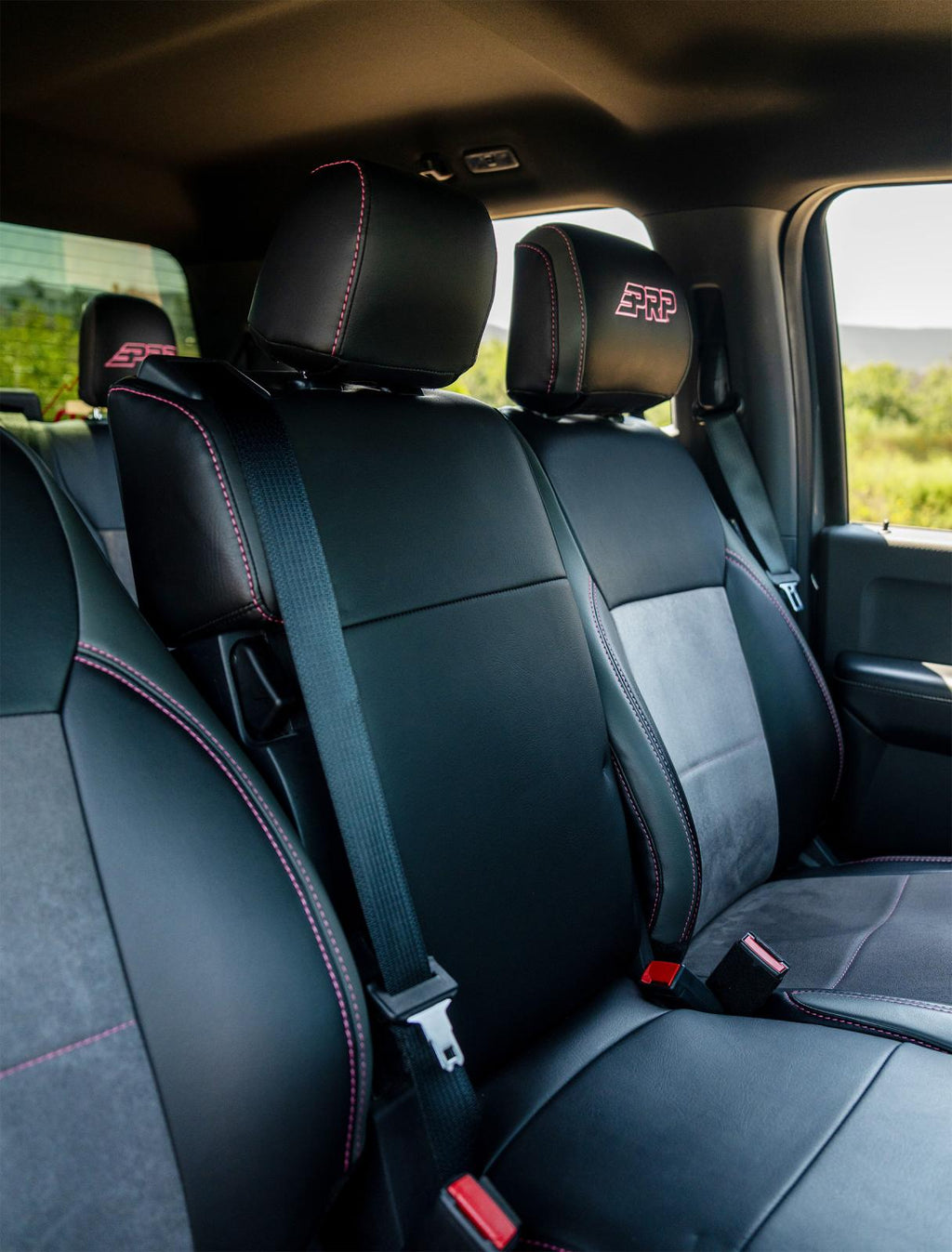 Center Jump Seat Cover w/ Standard Console for 2015-Present Ford F150 2017-Present Super Duty PRP Seats