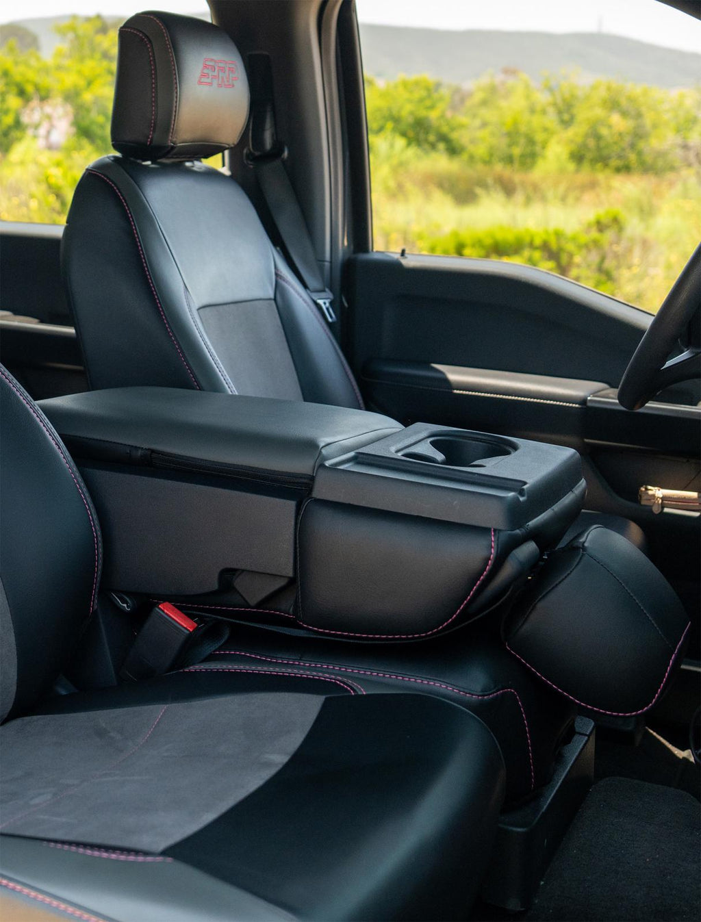 Center Jump Seat Cover w/ Standard Console for 2015-Present Ford F150 2017-Present Super Duty PRP Seats