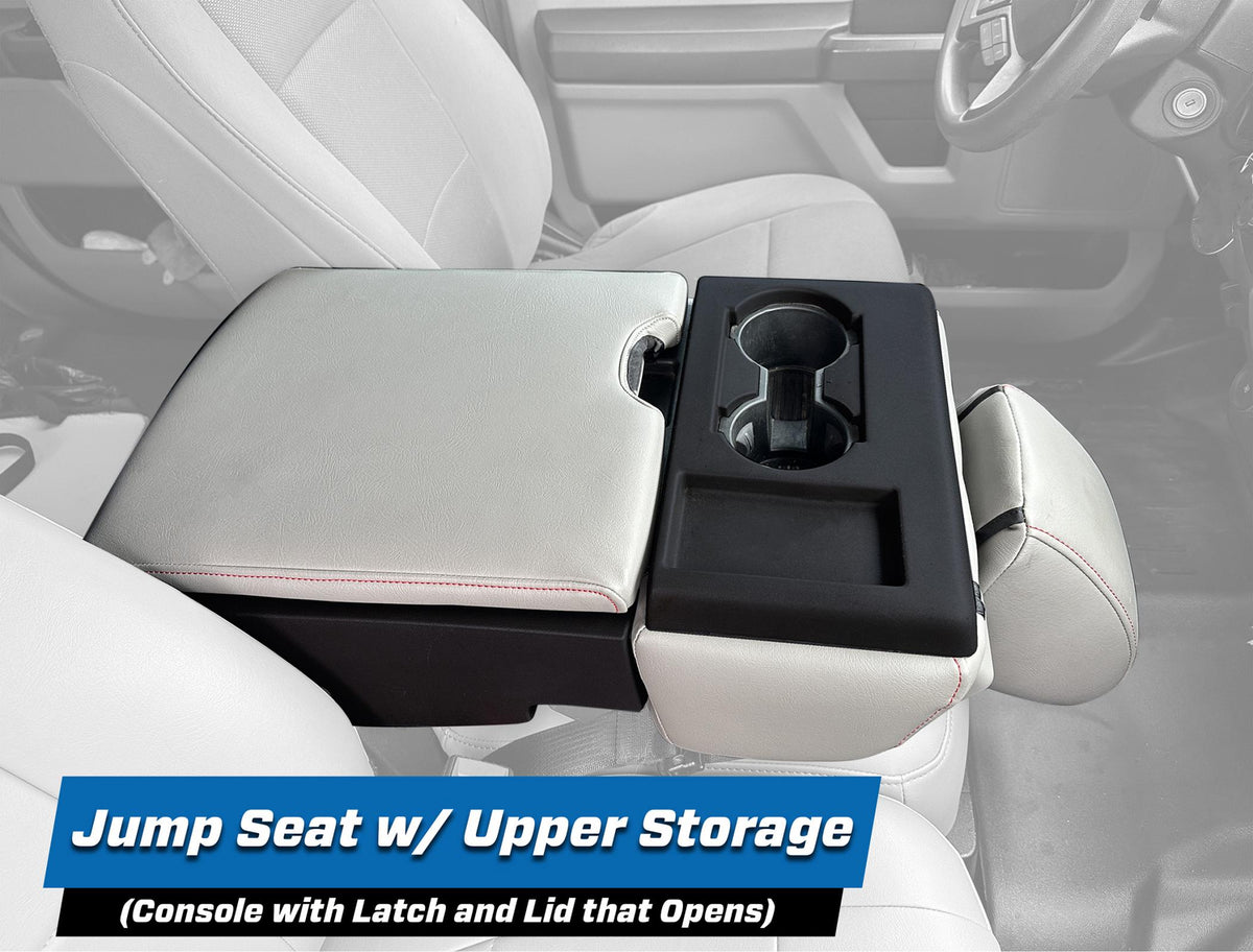Center Jump Seat Cover w/ Standard Console for 2015-Present Ford F150 2017-Present Super Duty PRP Seats