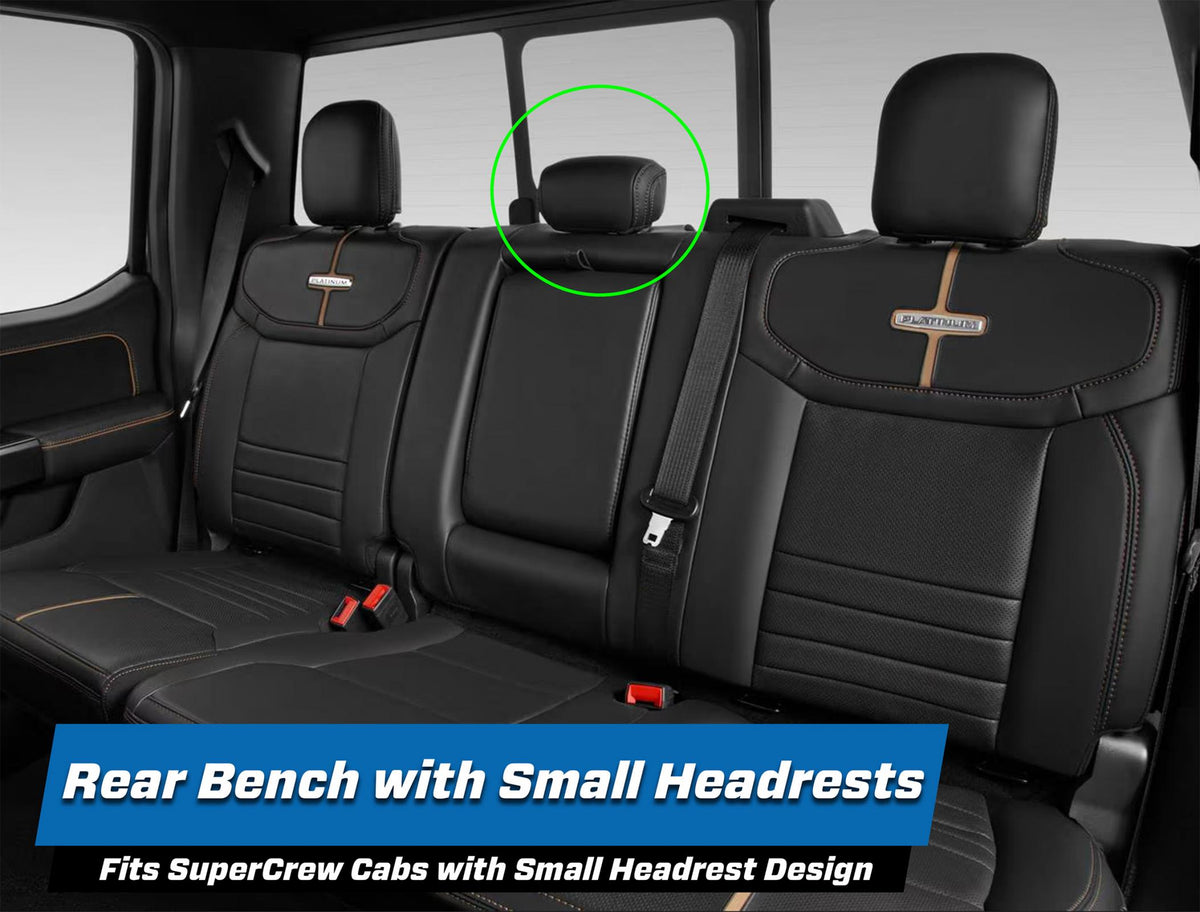 Rear Bench Seat Covers for 2021-Present Ford F150, 2023-Present Super Duty PRP Seats