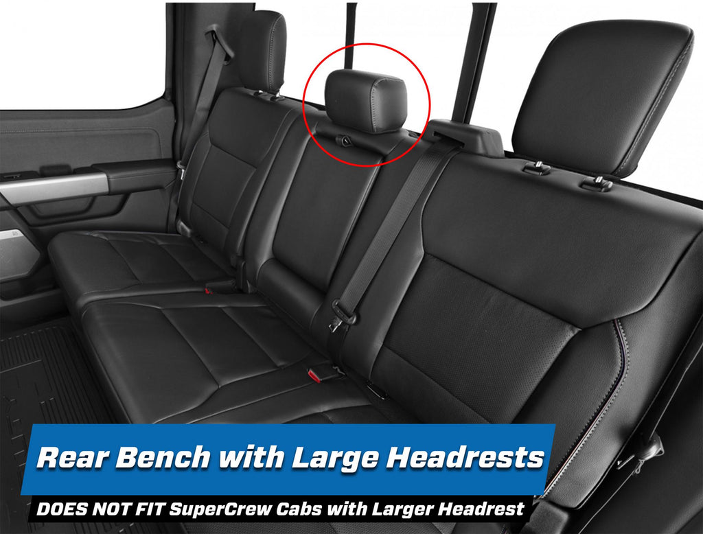 Rear Bench Seat Covers for 2021-Present Ford F150, 2023-Present Super Duty PRP Seats