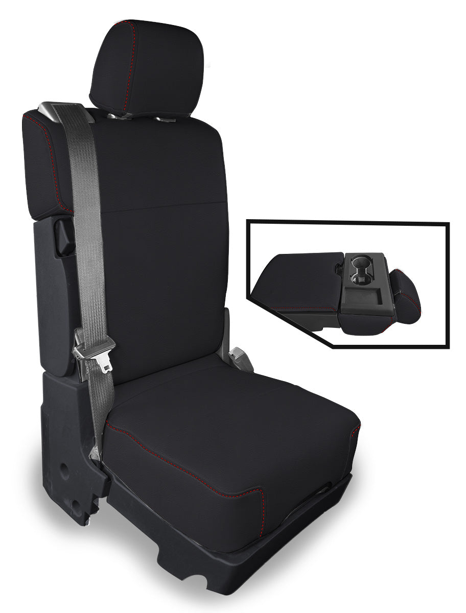 Center Jump Seat Cover w/ Upper Storage Console for 2015-Present Ford F150 2017-Present Super Duty PRP Seats