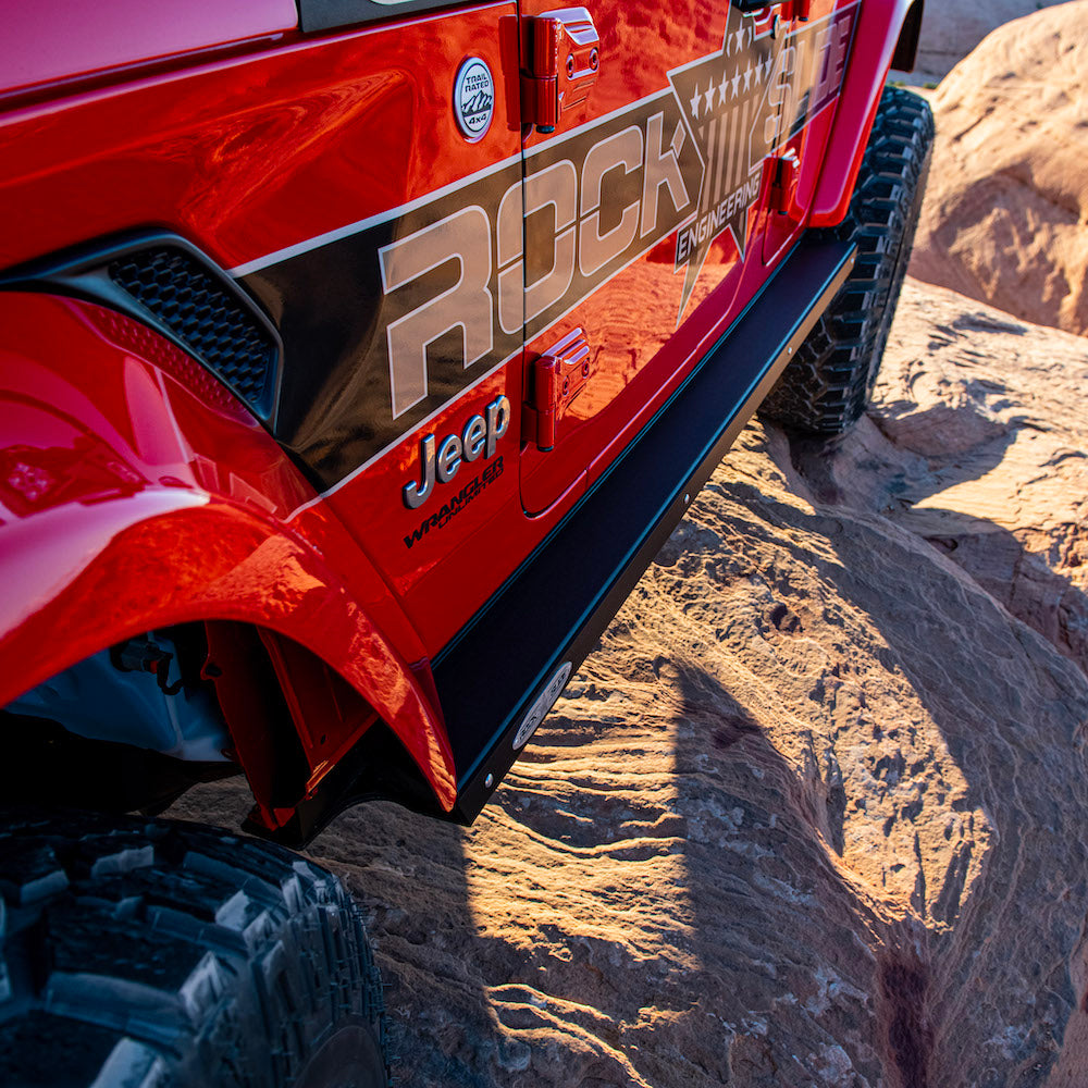 Jeep JL Side Step Sliders For 2024 Wrangler JL 4 Door Models Passenger Side Sub Part Rock Slide Engineering