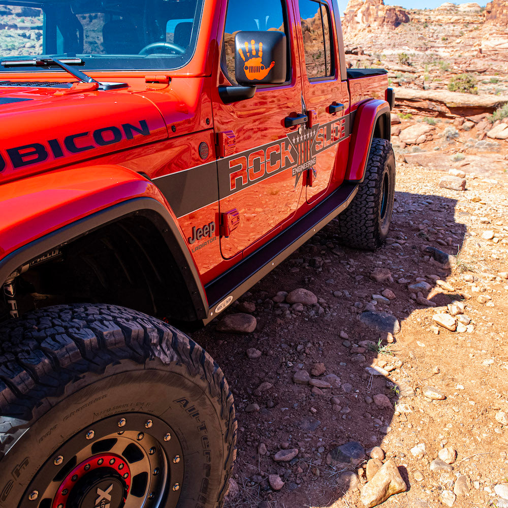 JT Gladiator Side Step Sliders For 2024 Jeep Gladiator Drivers Side Sub Part Rock Slide Engineering