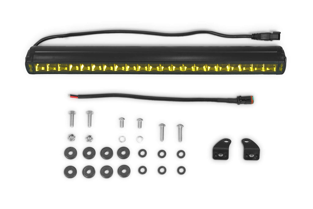 20 Inch Elite Series Amber LED Light Bar Single Row DV8 Offroad