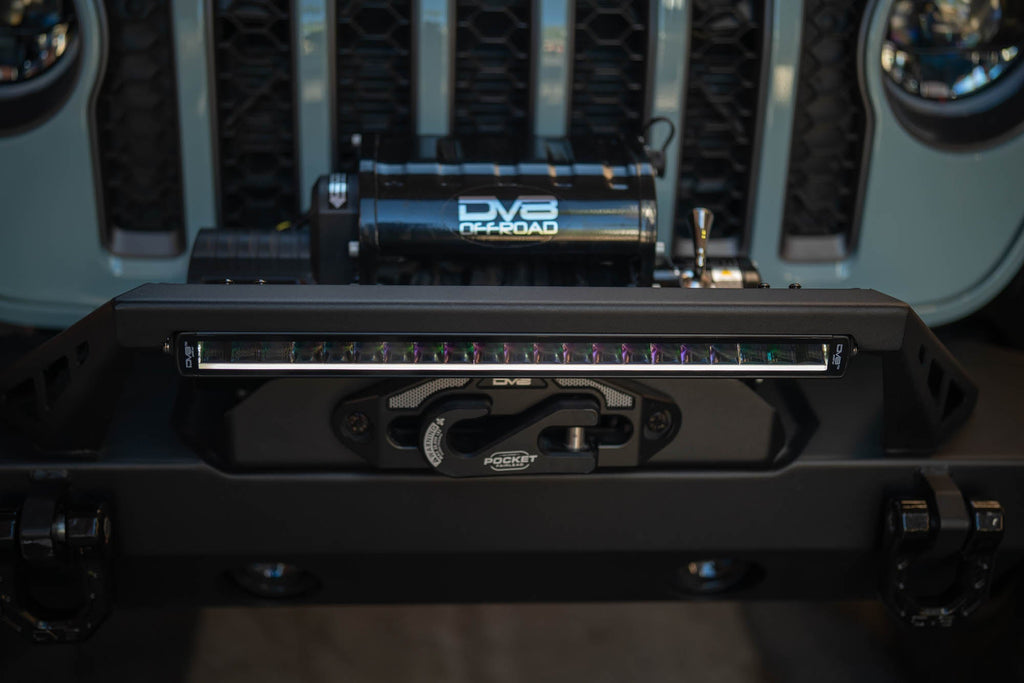 20 Inch Halo Elite Single Row Light Bar with Accent Light DV8 Offroad
