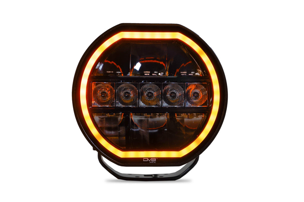 7 Inch Halo Elite Round Light w/ Accent Halo DV8 Offroad