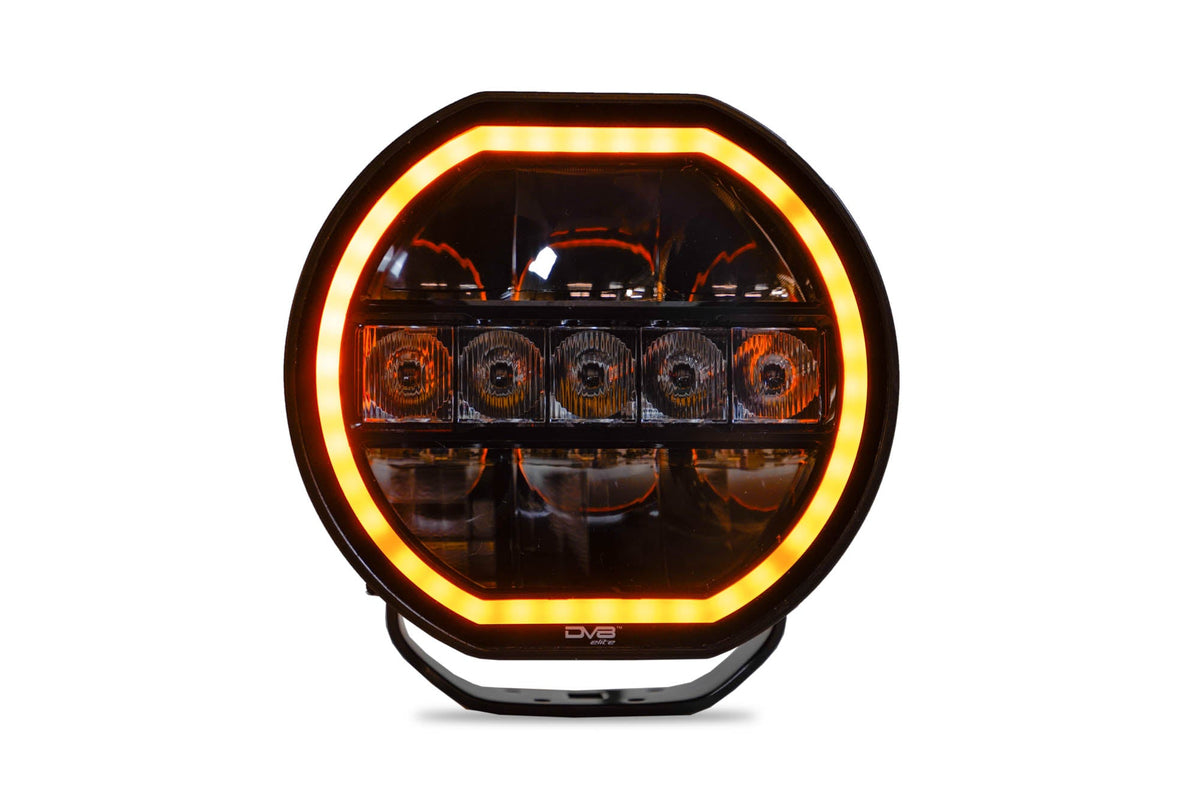 7 Inch Halo Elite Round Light w/ Accent Halo DV8 Offroad