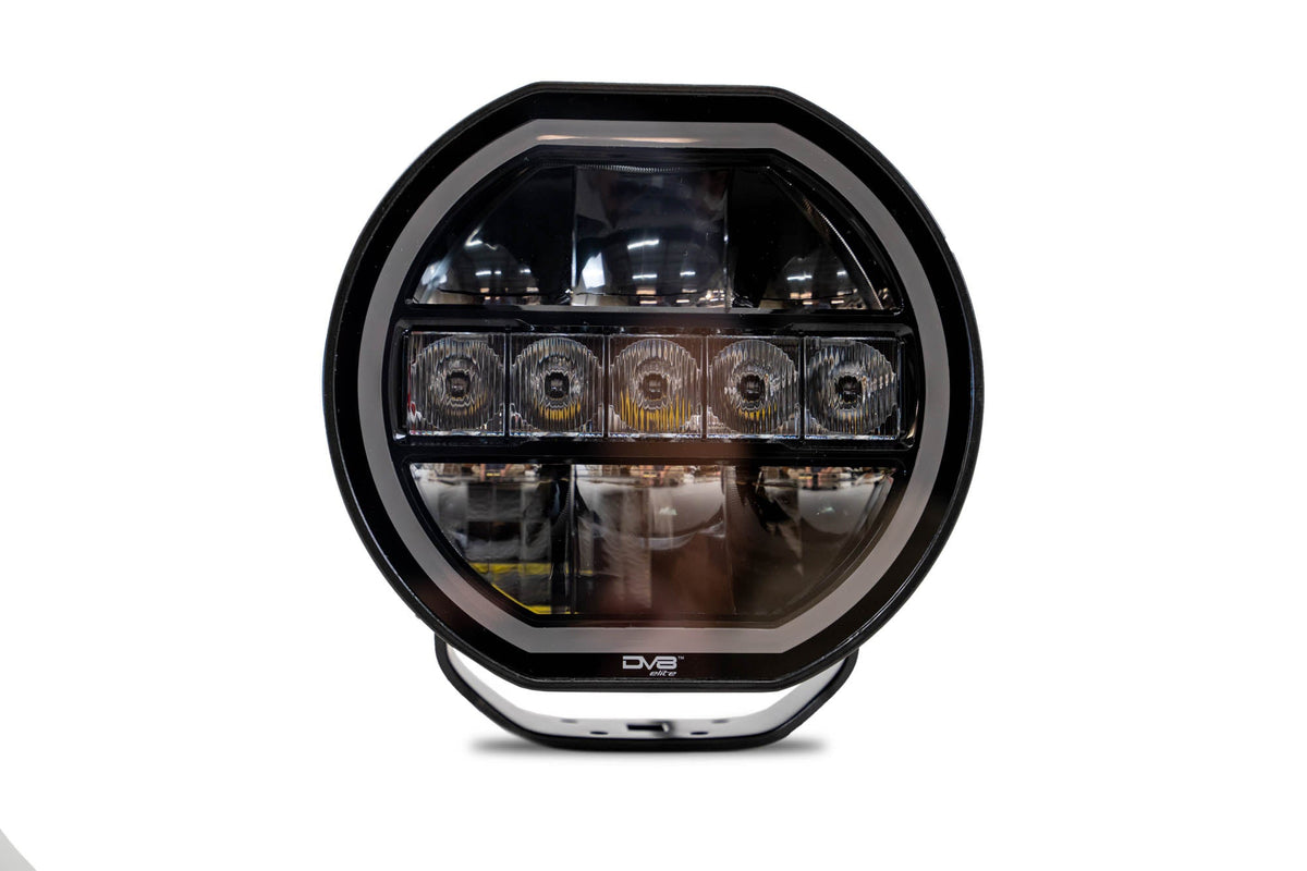 7 Inch Halo Elite Round Light w/ Accent Halo DV8 Offroad