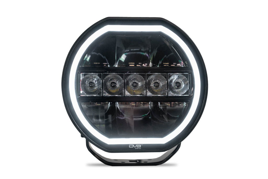 7 Inch Halo Elite Round Light w/ Accent Halo DV8 Offroad