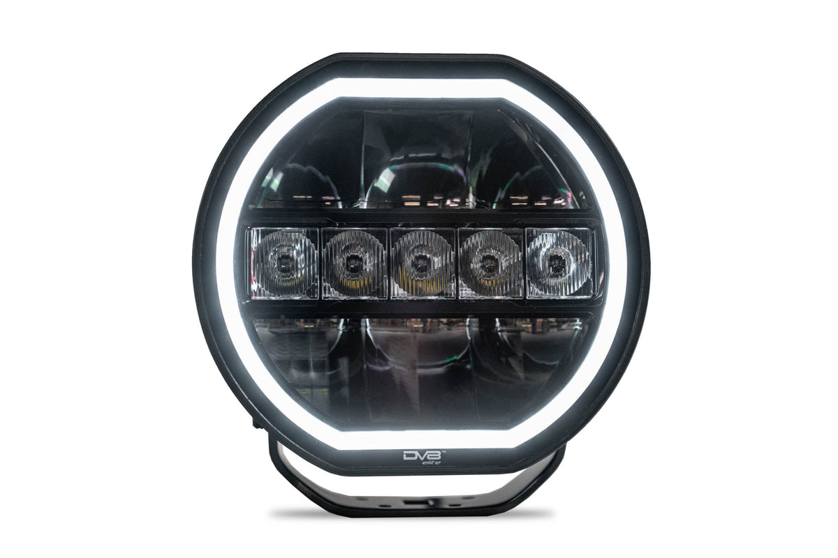 7 Inch Halo Elite Round Light w/ Accent Halo DV8 Offroad