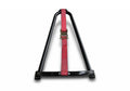 Gloss Black Bed Mounted Tire Carrier with Red Strap NFab