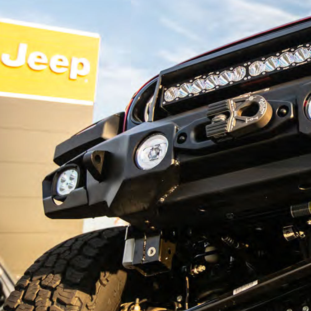 Combo Mid Front And Full Rear Bumpers For 18-25 Jeep Wrangler JL 2-4 Door 20-25 Gladiator