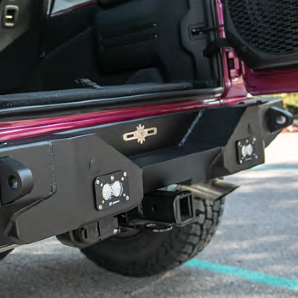 Combo Mid Front And Full Rear Bumpers For 18-25 Jeep Wrangler JL 2-4 Door 20-25 Gladiator