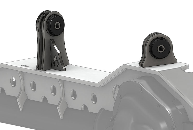 Jeep TJ Weld On UCA Brackets For Low Pro Front Truss Currie JJ Bushings Artec Industries