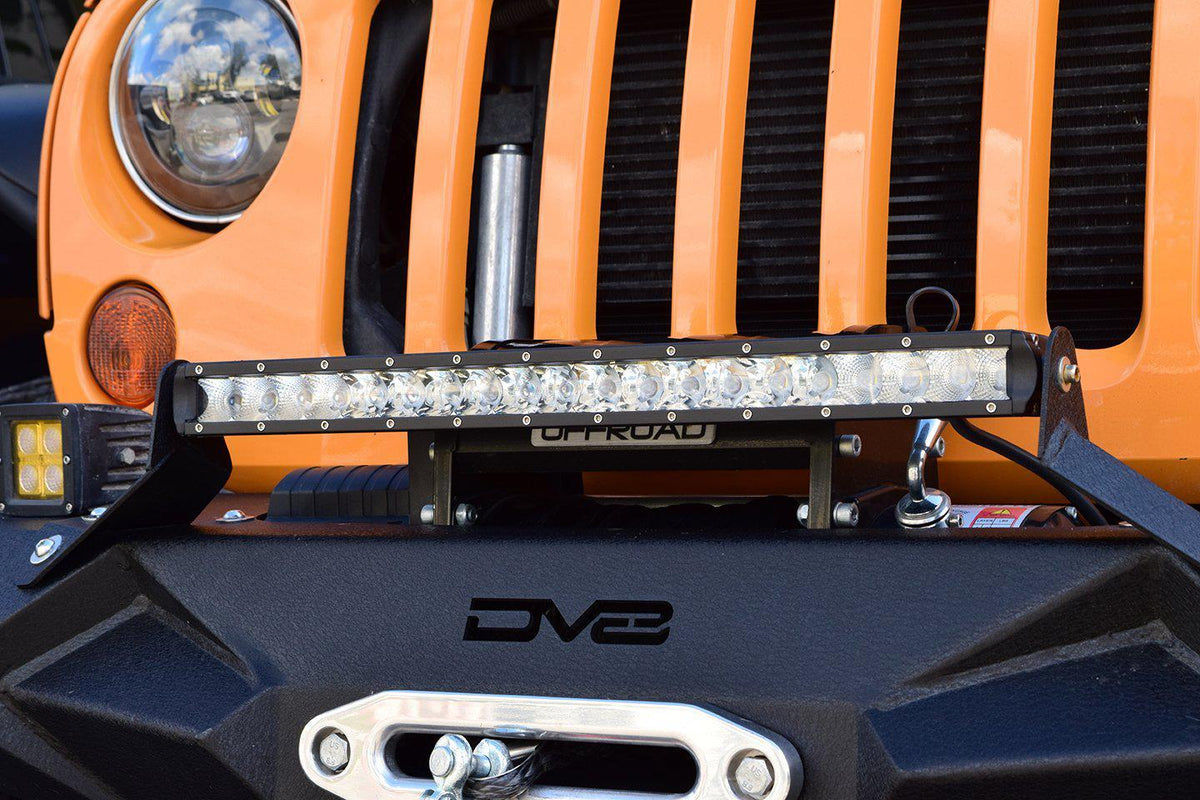 Single Row Led Light Bar 51.5 X 1.5 X 3With Chrome Face DV8 Offroad