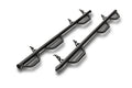 Nerf Step Bar Wheel-to-Wheel with Bed Access (3 Steps per Side) 3 Inch Main Tube Diameter 2007-2010 Chevy Silverado/GMC Sierra 2500 HD/3500 HD 6' 6 Inch Bed Crew Cab Textured Black N Fab