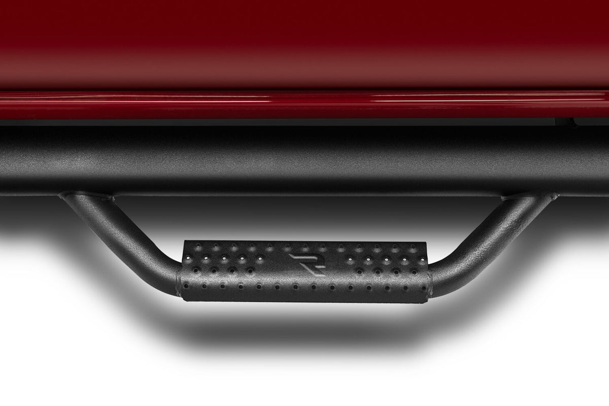 Nerf Step Bar Cab Length (2 Steps per Side) 2014-2018 (2019 Legacy/Limited) Chevy Silverado/GMC Sierra 1500 Double Cab Textured Black N Fab
