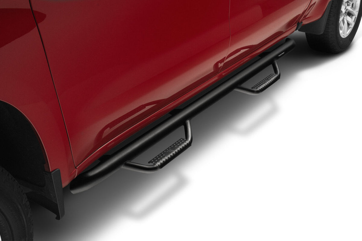 Nerf Step Bar Cab Length (2 Steps per Side) 2019 (New Body Style)-2026 Chevy Silverado/GMC Sierra 1500/2020-2026 2500 HD/3500 HD Crew Cab Textured Black N Fab