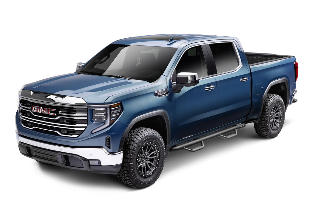 Nerf Step Bar Cab Length (2 Steps per Side) 2019 (New Body Style)-2026 Chevy Silverado/GMC Sierra 1500/2020-2026 2500 HD/3500 HD Crew Cab Textured Black N Fab