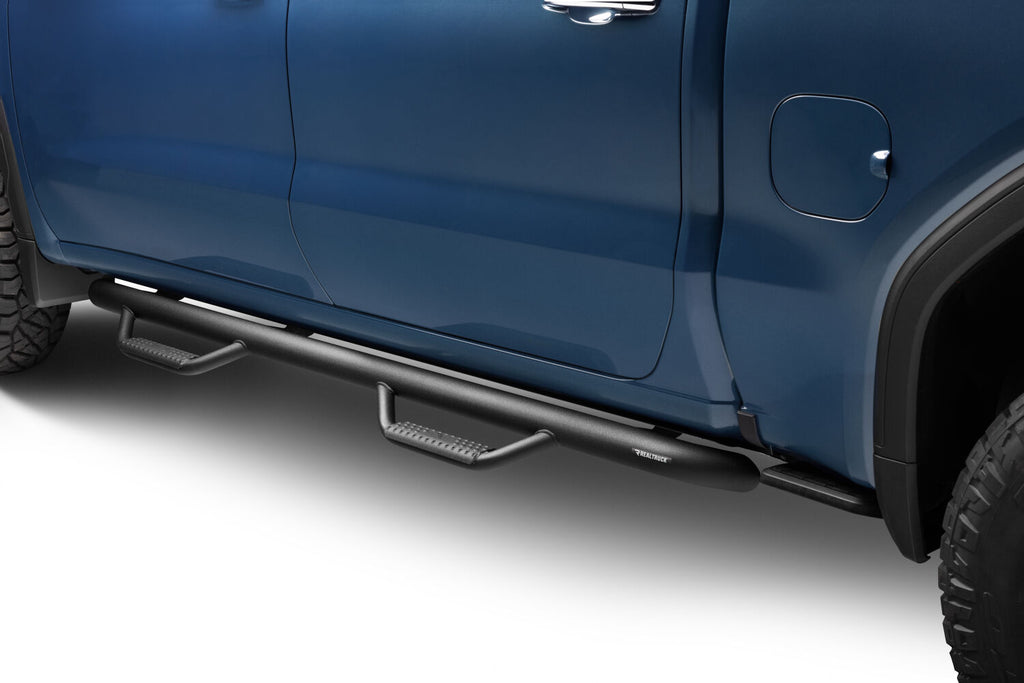 Nerf Step Bar Cab Length (2 Steps per Side) 2019 (New Body Style)-2026 Chevy Silverado/GMC Sierra 1500/2020-2026 2500 HD/3500 HD Crew Cab Textured Black N Fab