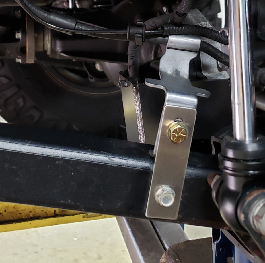 Jeep Wrangler Stainless Steel Front Brake Line Bracket Extension 2018+ JL/JT Clayton Off Road