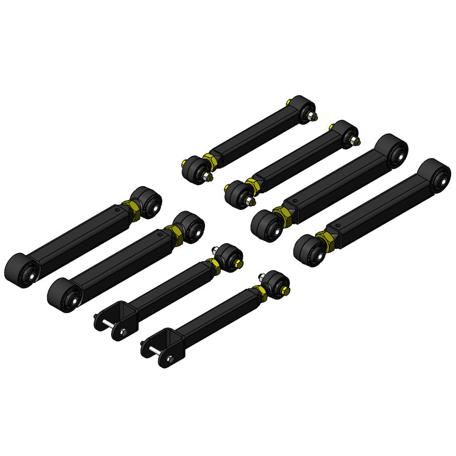 Jeep Overland+ Short Control Arm Kit 93-06 TJ/LJ/ZJ Clayton Off Road