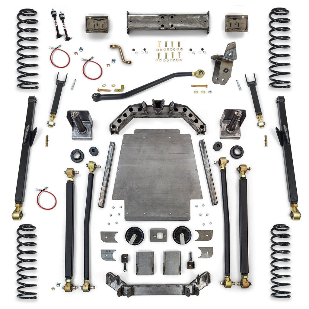Jeep Cherokee 6.5 Inch Long Arm Lift Kit W/Rear Coil Conversion 84-01 XJ Clayton Off Road