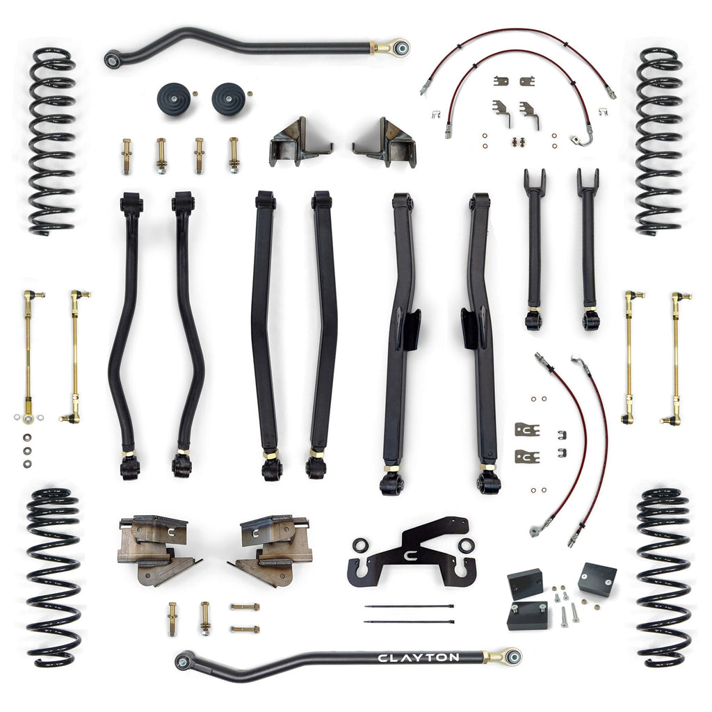 Jeep Wrangler 392 Overland+ 2.5 Inch Long Arm Lift Kit 2021-2025 JL Clayton Offroad