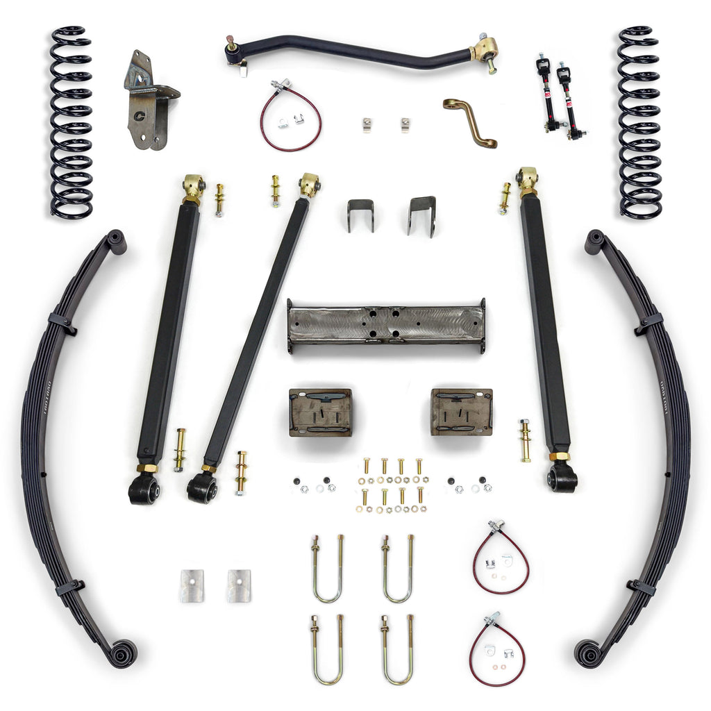 Jeep Cherokee 6.5 Inch Pro Series 3 Link Long Arm Lift Kit 84-01 XJ Clayton Off Road