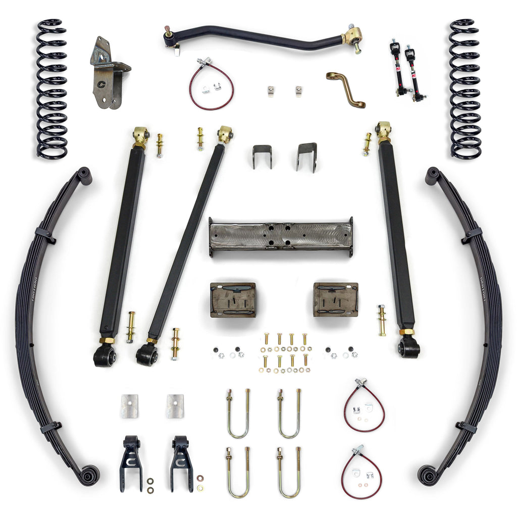 Jeep Cherokee 8.0 Inch Pro Series 3 Link Long Arm Lift Kit 84-01 XJ Clayton Off Road