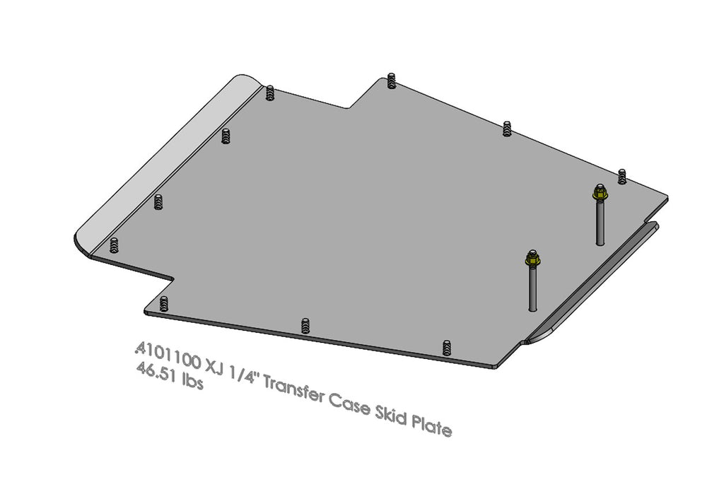 XJ Transfer Case Skid Plate Clayton Offroad