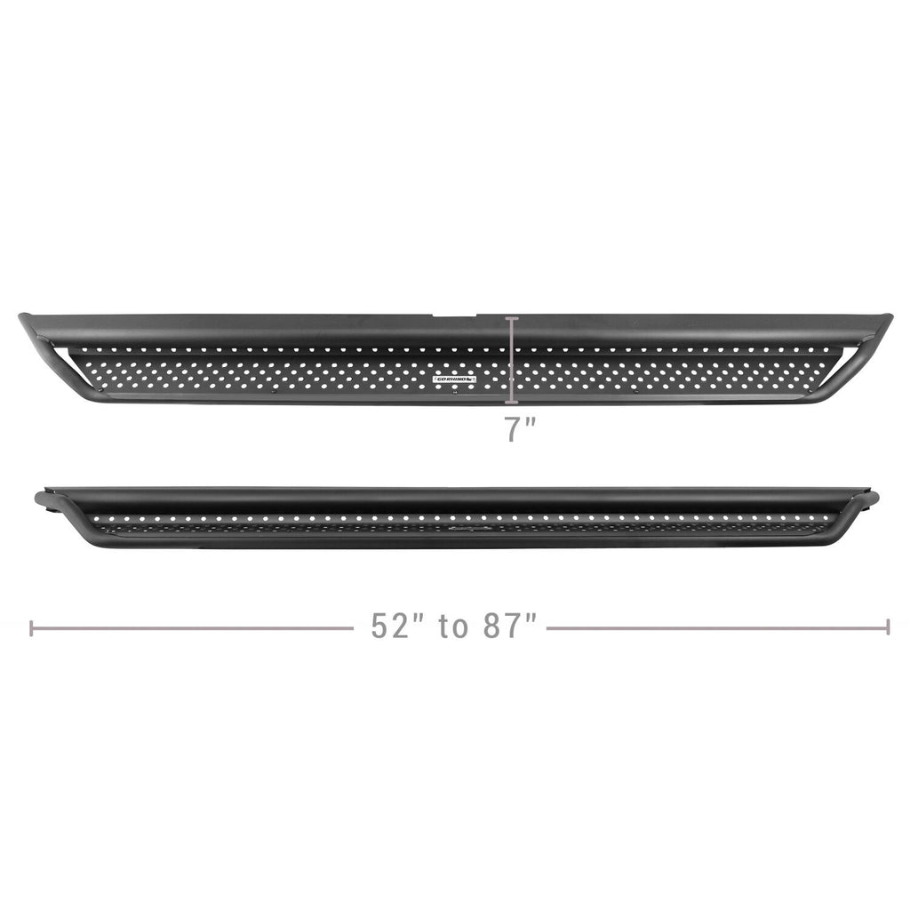 Dominator Xtreme D1 SideSteps With Mounting Bracket Kit Textured Black 2021-2026 Ford Bronco Sport Go Rhino