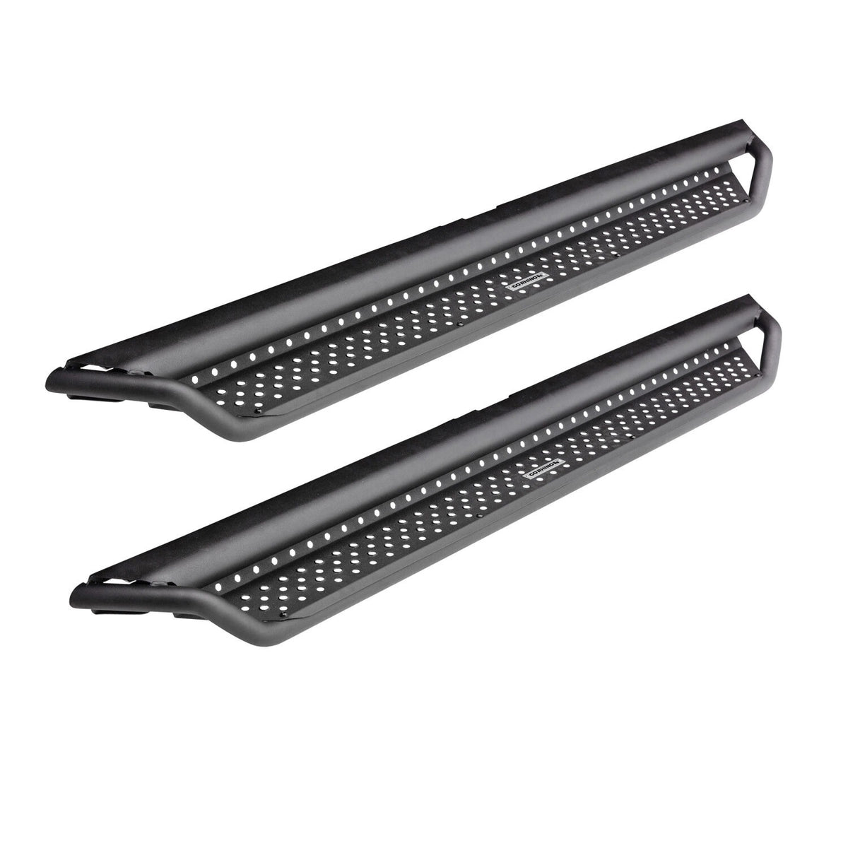 Dominator Xtreme D1 SideSteps With Mounting Bracket Kit Textured Black 2007-2018 Silverado/Sierra 1500/2500 HD Go Rhino