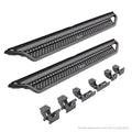 Dominator Xtreme D1 SideSteps With Mounting Bracket Kit Textured Black 2019-2026 Sierra 1500 2020-2026 Sierra 2500/3500 HD Go Rhino