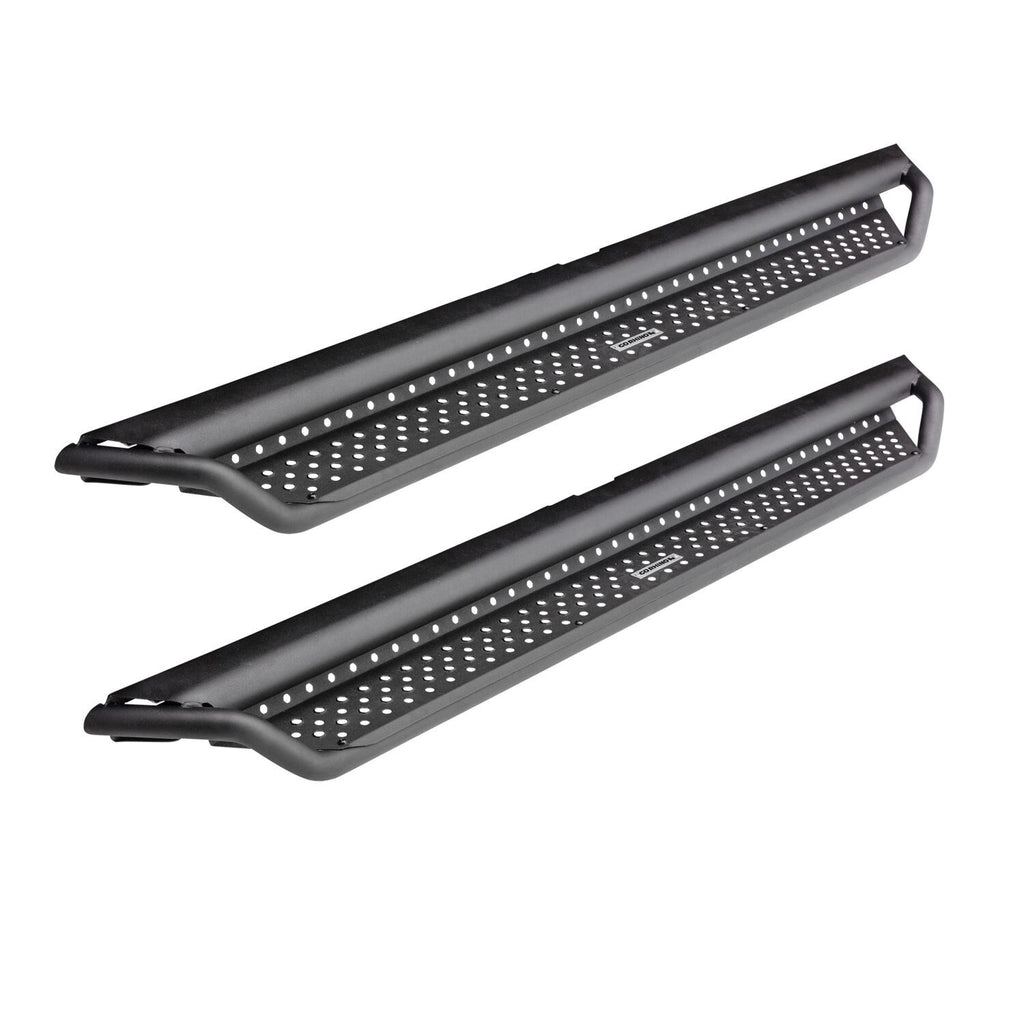 Dominator Xtreme D1 SideSteps With Mounting Bracket Kit Textured Black 2020-2025 Jeep Gladiator Go Rhino