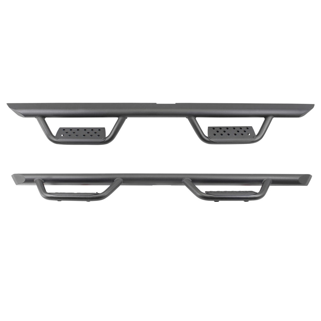Domintator Extreme D2 Side Steps With Mounting Brackets Textured Black 2007-2021 Toyota Tundra Go Rhino