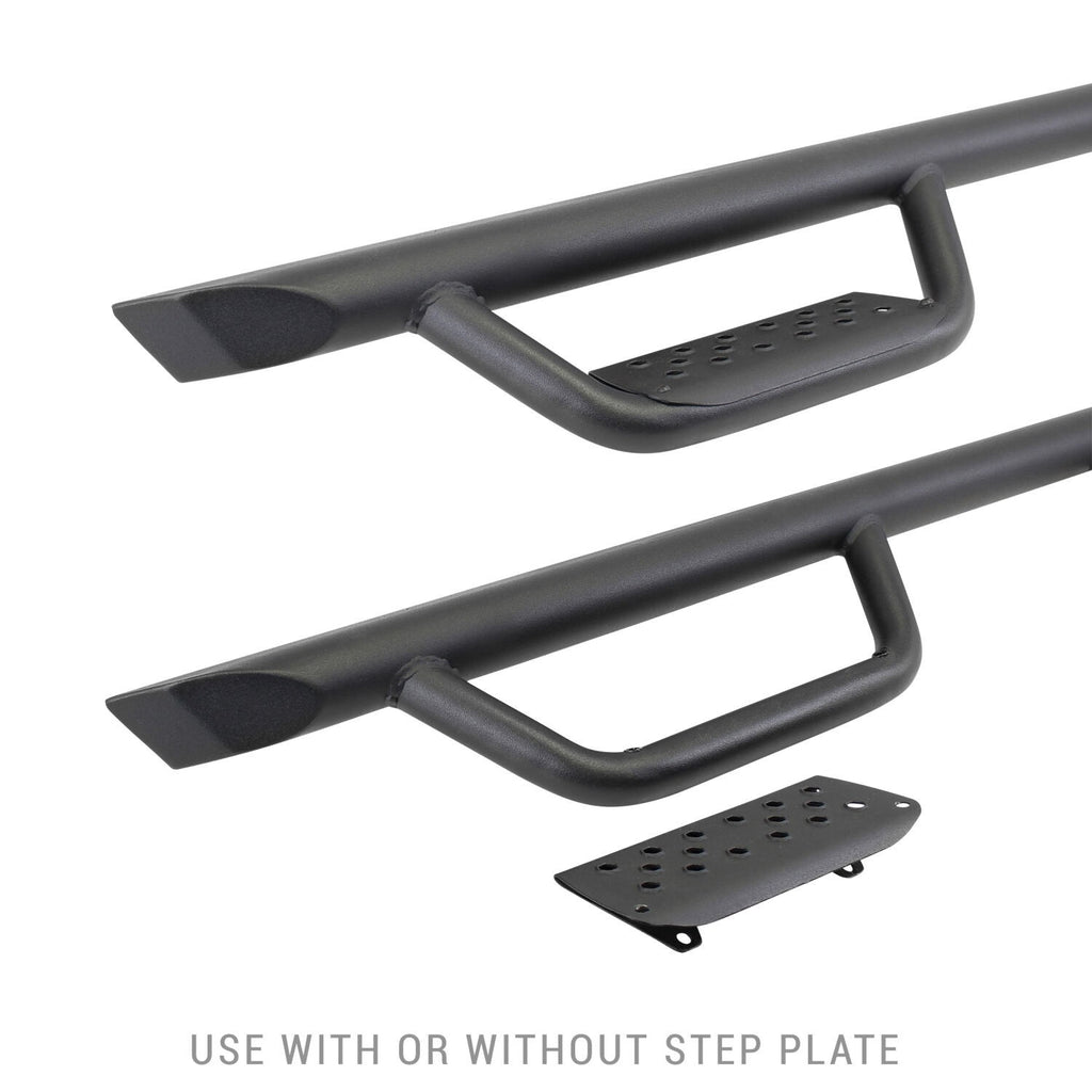 Dominator Xtreme D2 Side Steps with Rocker Panel Mounting Bracket Kit Textured Black 2024-2026 Toyota Tacoma Go Rhino