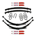 Suspension Lift Kit w/Shock Nitro Shocks 4 Inch Lift 89-91 Dodge W250/W350 Incl. Front/Rear Leaf Springs Front/Rear U Bolt Kits Front Bushing Kit 4 Shocks Skyjacker