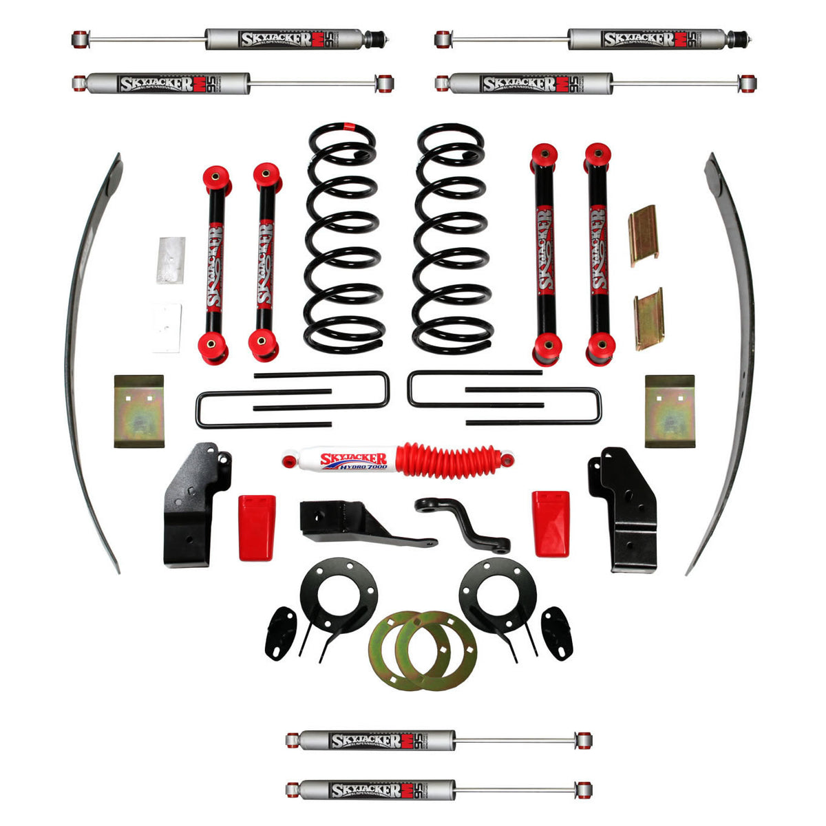 Suspension Lift Kit w/Shock M95 Performance Shocks 4-4.5 Inch Lift Class II All 4 Shocks 00-01 Dodge Ram 2500 00-01 Dodge Ram 3500 Skyjacker