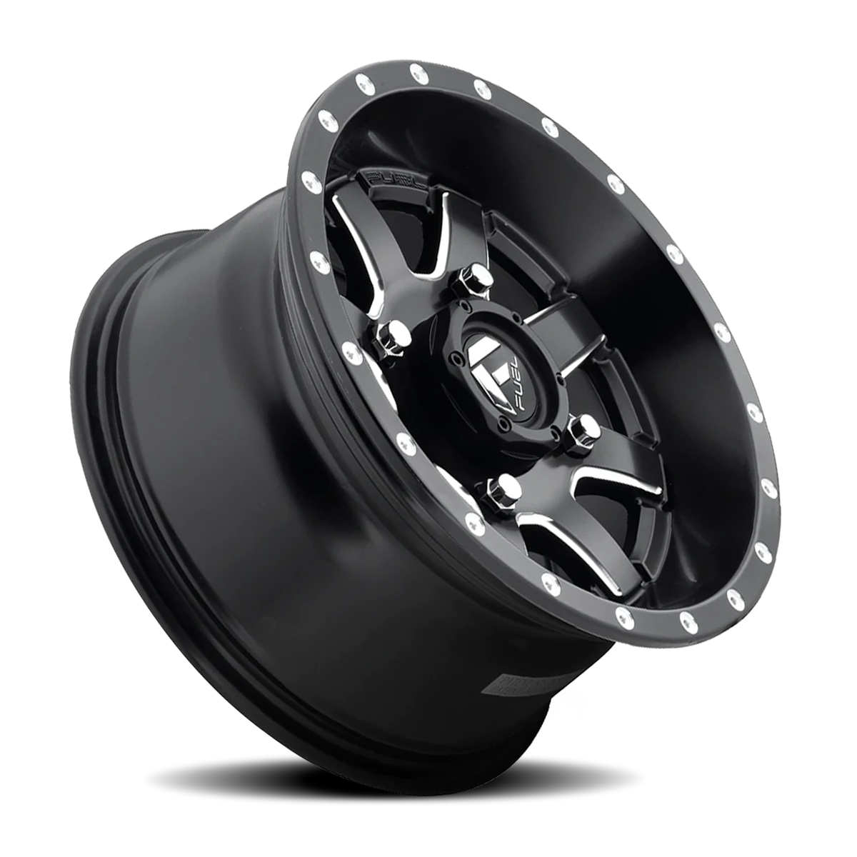 Aluminum Wheels 14X7 Maverick UTV D538 Matte Black Milled Fuel Off Road Wheels