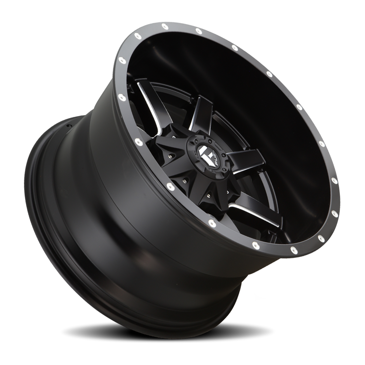 Aluminum Wheels 20X9 Maverick D538 Black/Milled Fuel Off Road Wheels