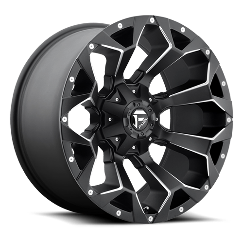 Aluminum Wheels 22X10 Assault D546 Matte Black Milled Fuel Off Road Wheels