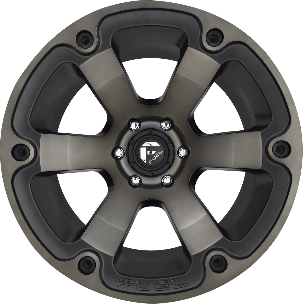 Aluminum Wheels 17X9 Beast D564 Matte Black/Machined Dark Tint Fuel Off Road Wheels