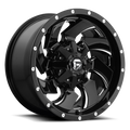 Aluminum Wheels 20X9 Cleaver D574 Gloss Black/Milled Fuel Off Road Wheels